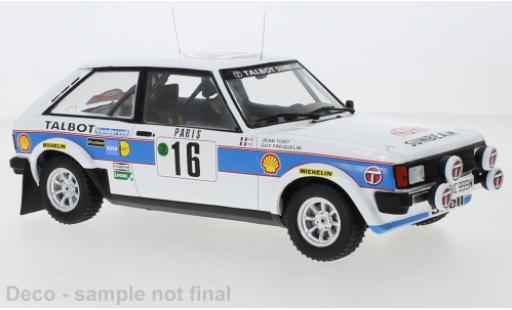 Modellautos Talbot Sunbeam 1/18 IXO Lotus No.16 Rallye Monte-Carlo 1981 Talbot Sunbeam 1/18 IXO Lotus No.16 Rallye Monte-Carlo 1981 modellautos