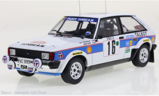 Modellautos Talbot Sunbeam 1/24 IXO Lotus No.16 Rallye WM Rally Monte Carlo 1981 Talbot Sunbeam 1/24 IXO Lotus No.16 Rallye WM Rally Monte Carlo 1981 modellautos