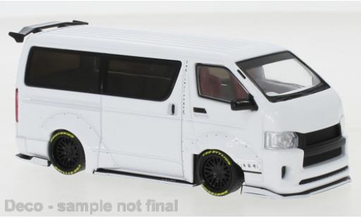 Modellautos Toyota Hiace 1/43 IXO Widebody metallise blanche 2018 Toyota Hiace 1/43 IXO Widebody metallise blanche 2018 modellautos