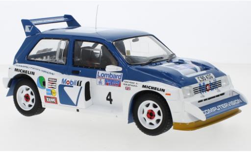 Modellautos MG Metro 1/18 IXO 6R4 RHD No.4 RAC Rally 1986 T.Pond/R.Arthur MG Metro 1/18 IXO 6R4 RHD No.4 RAC Rally 1986 T.Pond/R.Arthur modellautos