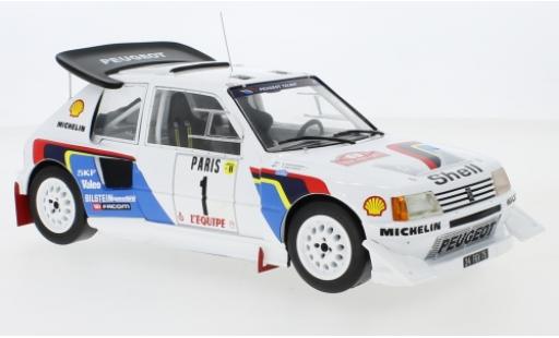 Modellautos Peugeot 205 1/18 IXO T16 E2 No.1 Talbot Sport Rallye WM Rallye Monte Carlo 1986 T.Salonen/S.Harjanne Peugeot 205 1/18 IXO T16 E2 No.1 Talbot Sport Rallye WM Rallye Monte Carlo 1986 T.Salonen/S.Harjanne modellautos