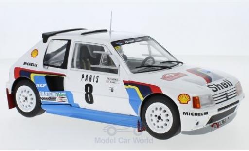 Modellautos Peugeot 205 1/18 IXO T16 No.8 Rallye WM Rallye Monte Carlo 1985 B.Saby/J-F.Fauchille Peugeot 205 1/18 IXO T16 No.8 Rallye WM Rallye Monte Carlo 1985 B.Saby/J-F.Fauchille modellautos