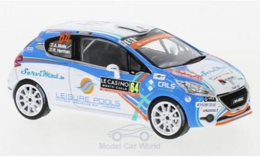 Modellautos Peugeot 208 1/43 IXO R2 WRC No.64 WRC Rallye Monte Carlo 2018 A.Mole/R.Herman Peugeot 208 1/43 IXO R2 WRC No.64 WRC Rallye Monte Carlo 2018 A.Mole/R.Herman modellautos