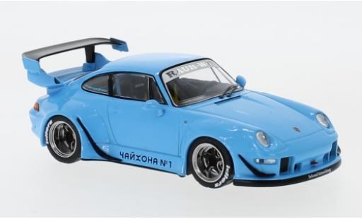 Porsche 993 RWB 1/43 IXO RWB blau modellautos