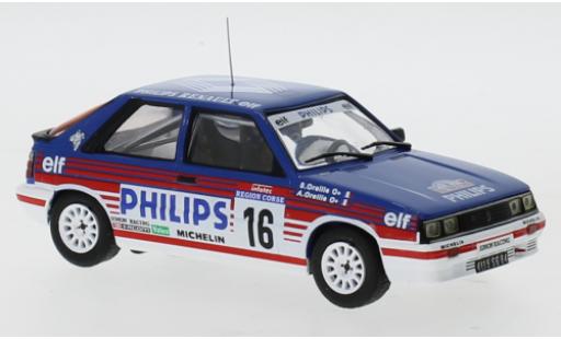 Modellautos Renault 11 1/43 IXO Turbo No.16 Philips Rallye WM Tour de Corse 1987 A.Oreille/S.Oreille Renault 11 1/43 IXO Turbo No.16 Philips Rallye WM Tour de Corse 1987 A.Oreille/S.Oreille modellautos