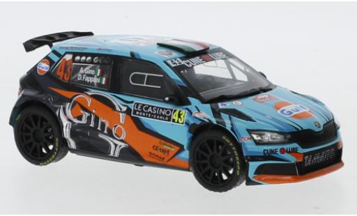 Modellautos Skoda Fabia 1/43 IXO R5 EVO No.43 Rallye WM Rallye Monte-Carlo 2020 A.Gino/D. Fappani Skoda Fabia 1/43 IXO R5 EVO No.43 Rallye WM Rallye Monte-Carlo 2020 A.Gino/D. Fappani modellautos