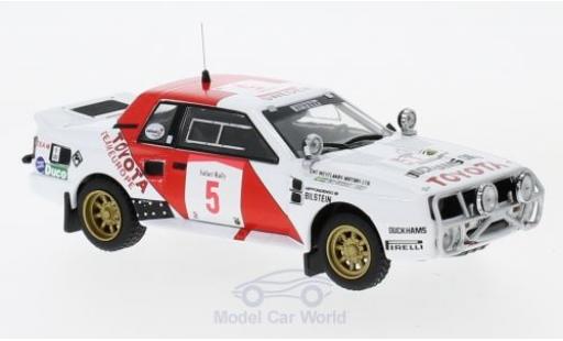 Modellautos Toyota Celica 1/43 IXO TwinCam Turbo (TA64) No.5 Team Europe Rallye WM Safari Rallye 1984 B.Waldegard/H.Thorszelius Toyota Celica 1/43 IXO TwinCam Turbo (TA64) No.5 Team Europe Rallye WM Safari Rallye 1984 B.Waldegard/H.Thorszelius modellautos