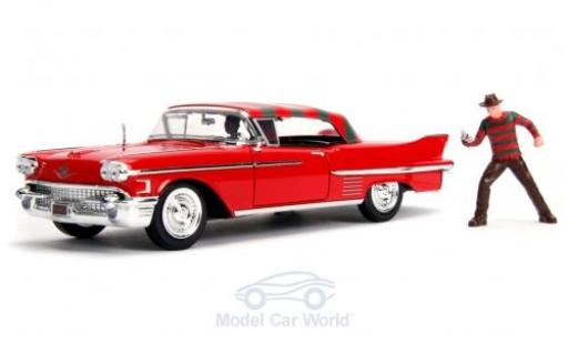 Modellautos Cadillac Series 62 1/24 Jada Toys rot/Dekor A Nightmare on Elm Street 1958 mit Figuren Cadillac Series 62 1/24 Jada Toys rot/Dekor A Nightmare on Elm Street 1958 mit Figuren modellautos