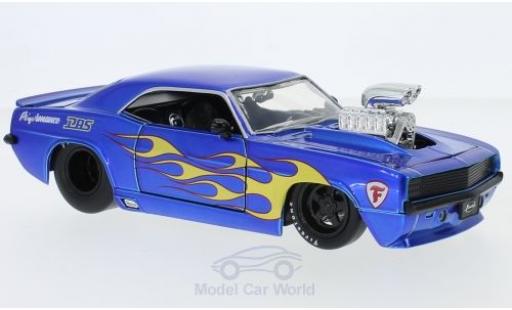 Modellautos Chevrolet Camaro 1/24 Jada Toys mettalic blau/Dekor 1969 Chevrolet Camaro 1/24 Jada Toys mettalic blau/Dekor 1969 modellautos