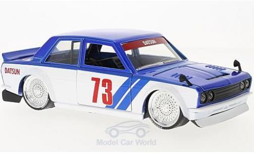 Modellautos Datsun 510 1/24 Jada Toys mettalic blau/weiss 1973 Widebody Datsun 510 1/24 Jada Toys mettalic blau/weiss 1973 Widebody modellautos
