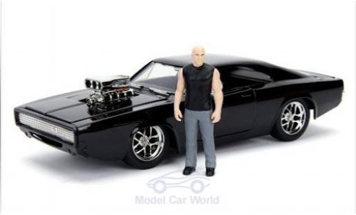 Modellautos Dodge Charger 1/24 Jada Toys R/T Street schwarz Fast & Furious 1970 mit Figur Dodge Charger 1/24 Jada Toys R/T Street schwarz Fast & Furious 1970 mit Figur modellautos
