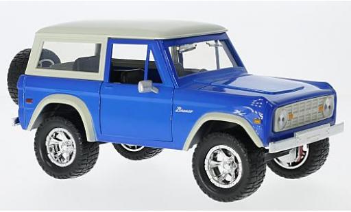 Modellautos Ford Bronco 1/24 Jada Toys Hardtop blau/beige 1973 sans Vitrine Ford Bronco 1/24 Jada Toys Hardtop blau/beige 1973 sans Vitrine modellautos