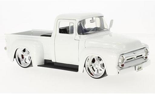 Modellautos Ford F-1 1/24 Jada Toys 00 Pick Up mettalic weiss 1956 Ford F-1 1/24 Jada Toys 00 Pick Up mettalic weiss 1956 modellautos