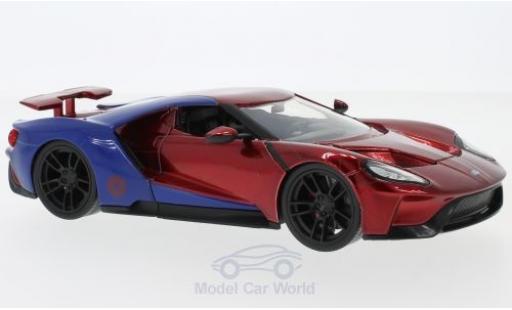 Modellautos Ford GT 1/24 Jada Toys rot/blau Marvel Avengers - Spider Man 2017 mit Figur Ford GT 1/24 Jada Toys rot/blau Marvel Avengers - Spider Man 2017 mit Figur modellautos