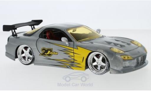 Modellautos Mazda RX7 1/24 Jada Toys grau/Dekor 1993 Mazda RX7 1/24 Jada Toys grau/Dekor 1993 modellautos
