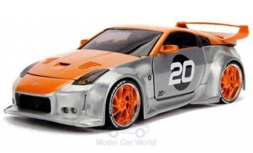 Modellautos Nissan 350Z 1/24 Jada Toys grau/orange 2003 Nissan 350Z 1/24 Jada Toys grau/orange 2003 modellautos