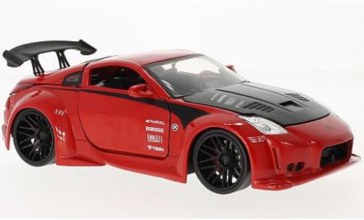 Modellautos Nissan 350Z 1/24 Jada Toys rot/schwarz 2003 Nissan 350Z 1/24 Jada Toys rot/schwarz 2003 modellautos