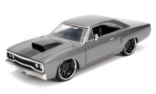 Modellautos Plymouth Road Runner 1/24 Jada Toys Tuning mettalic grau/matt-schwarz Fast & Furious 1970 Plymouth Road Runner 1/24 Jada Toys Tuning mettalic grau/matt-schwarz Fast & Furious 1970 modellautos
