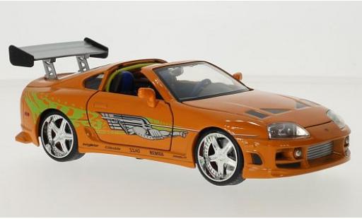 Modellautos Toyota Supra 1/24 Jada Toys orange/Dekor Fast & Furious Brians Toyota Supra 1/24 Jada Toys orange/Dekor Fast & Furious Brians modellautos