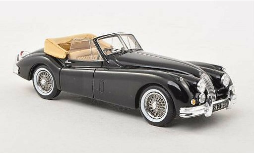 Jaguar XK 140 1/43 Spark Drophead Coupe schwarz modellautos