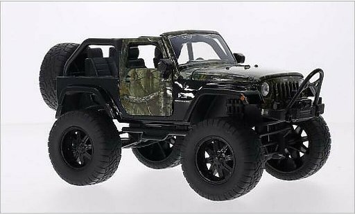 Jeep Wrangler Base 1/24 Jada Toys schwarz/Dekor 2007 modellautos
