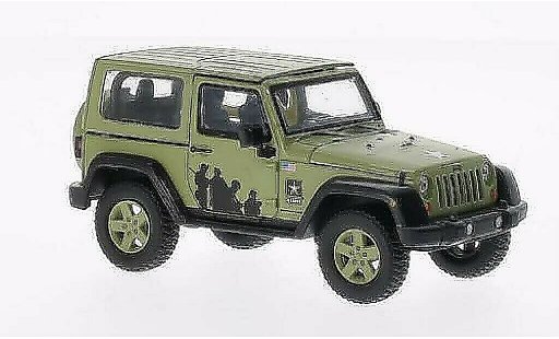 Jeep Wrangler US Army 1/43 Greenlight - matt-gr&Atilde;&frac14;n 2012 modellautos