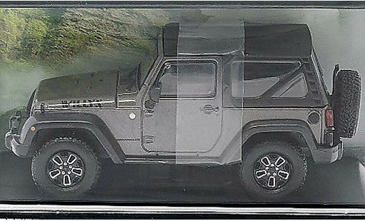 Jeep Wrangler Willys Wheeler 1/43 Greenlight grau/schwarz 2014 modellautos