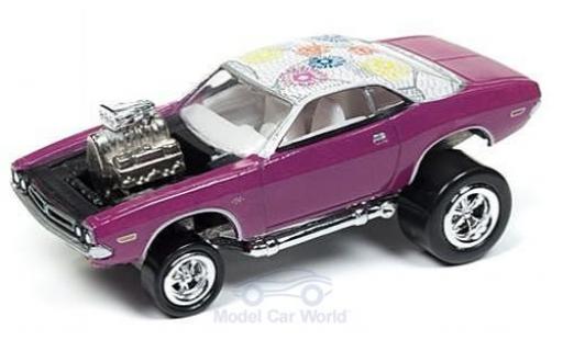 Modellautos Dodge Challenger 1/64 Johnny Lightning mettalic rosa/Dekor 1971 Tuning ohne Vitrine Dodge Challenger 1/64 Johnny Lightning mettalic rosa/Dekor 1971 Tuning ohne Vitrine modellautos