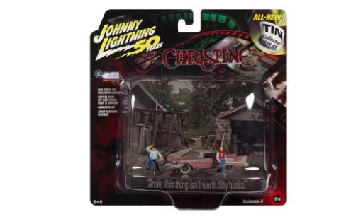 Modellautos Plymouth Fury 1/64 Johnny Lightning Christine 1958 mit 2 Figuren und Witterungsspuren Plymouth Fury 1/64 Johnny Lightning Christine 1958 mit 2 Figuren und Witterungsspuren modellautos