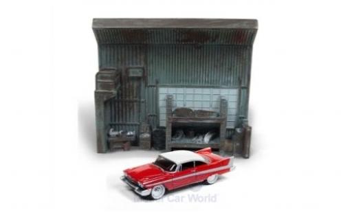 Modellautos Plymouth Fury 1/64 Johnny Lightning Christine 1958 mit Diorama Plymouth Fury 1/64 Johnny Lightning Christine 1958 mit Diorama modellautos
