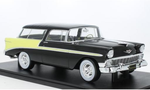 Chevrolet Bel Air 1/18 KK Scale Nomad Custom schwarz/gelb 1956 1:18 modellautos