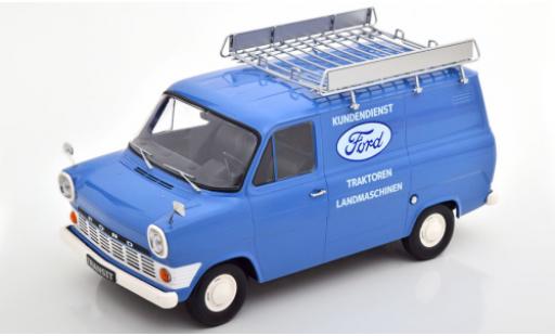 Modellautos Ford Transit 1/18 KK Scale MK 1 Kasten blau Kundendienst 1965 avec Rack de toit Ford Transit 1/18 KK Scale MK 1 Kasten blau Kundendienst 1965 avec Rack de toit modellautos