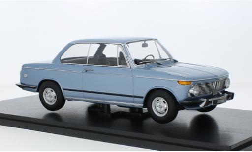 Bmw 2002 1/18 KK Scale ti metallise bleu clair 1971 modellautos