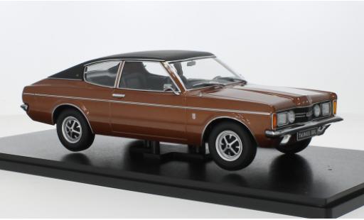 Modellautos Ford Taunus 1/18 KK Scale (TC I) GXL Coupe metallise brun/noire 1971 Ford Taunus 1/18 KK Scale (TC I) GXL Coupe metallise brun/noire 1971 modellautos