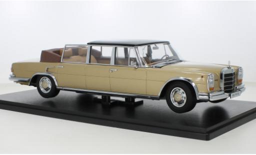 Modellautos Mercedes 600 1/18 KK Scale (W100) Landaulet metallise beige/schwarz 1964 Mercedes 600 1/18 KK Scale (W100) Landaulet metallise beige/schwarz 1964 modellautos