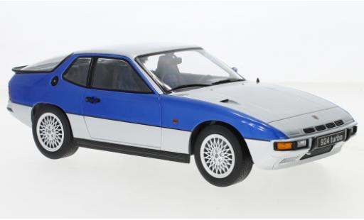 Modellautos Porsche 924 1/18 KK Scale Turbo silber/metallise blau 1986 Porsche 924 1/18 KK Scale Turbo silber/metallise blau 1986 modellautos