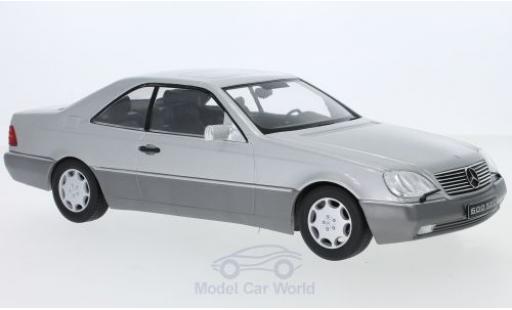 Mercedes 600 1/18 KK Scale SEC (C140) silber 1992 modellautos