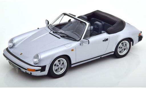 Porsche 930 1/18 KK Scale 911 Carrera 3.2 Cabrio silber 1988 250.000 modellautos