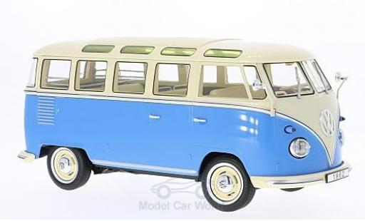 Modellautos Volkswagen T1 B 1/18 KK Scale blau/beige 1962 Samba Volkswagen T1 B 1/18 KK Scale blau/beige 1962 Samba modellautos