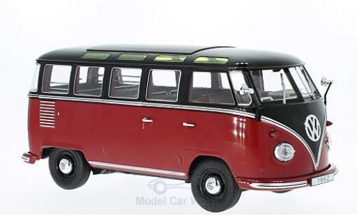 Modellautos Volkswagen T1 B 1/18 KK Scale rot/schwarz 1962 Samba Volkswagen T1 B 1/18 KK Scale rot/schwarz 1962 Samba modellautos