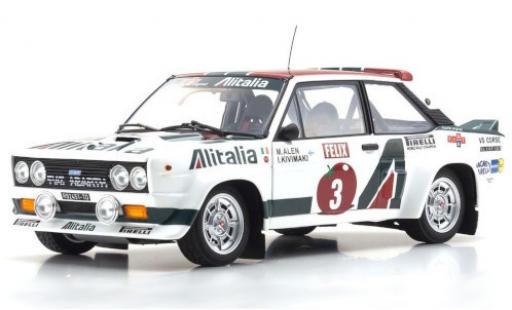 Modellautos Fiat 131 1/18 Kyosho Abarth No.3 Alitalia Alitalia Rallye WM Rallye Finnland 1978 M.Alen/I.Kivimäki Fiat 131 1/18 Kyosho Abarth No.3 Alitalia Alitalia Rallye WM Rallye Finnland 1978 M.Alen/I.Kivimäki modellautos