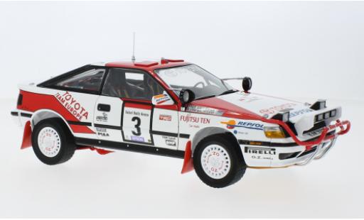 Toyota Celica 1/18 Kyosho GT-quatre (ST165) No.3 Team Kenia Rallye WM Safari Rallye 1990 modellautos