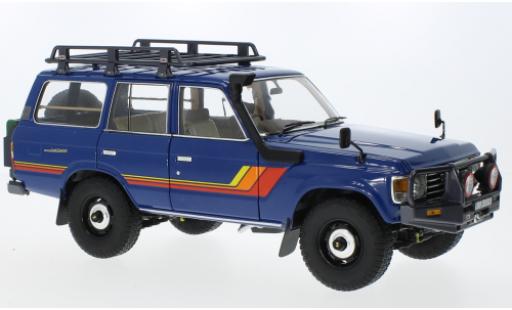 Toyota Land Cruiser 1/18 Kyosho 60 bleu/Décorer modellautos