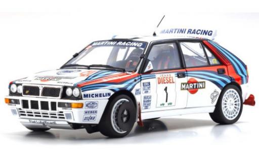 Modellautos Lancia Delta 1/18 Kyosho HF Integrale No.1 Martini Racing Martini Rallye WM Rallye San Remo 1992 J.Kankkunen/J.Piironen Lancia Delta 1/18 Kyosho HF Integrale No.1 Martini Racing Martini Rallye WM Rallye San Remo 1992 J.Kankkunen/J.Piironen modellautos