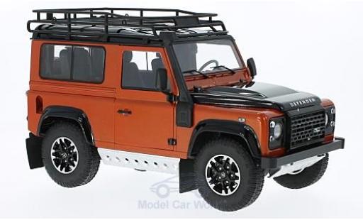 Modellautos Land Rover Defender 1/18 Kyosho 90 Adventure mettalic orange/schwarz Land Rover Defender 1/18 Kyosho 90 Adventure mettalic orange/schwarz modellautos