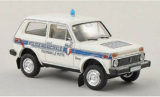 Lada Niva Police 1/87 Brekina Municipale - Patrouille Verte Polizei (F) modellautos