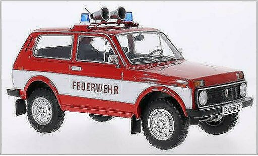 Lada Niva Pompiers 1/18 MCG rot/weiss Feuerwehr 1978 modellautos
