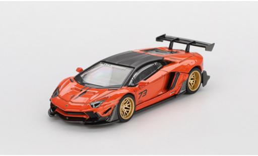 Modellautos Lamborghini Aventador LB-Works Limited Edition orange/schwarz 2025 1/64 Mini GT