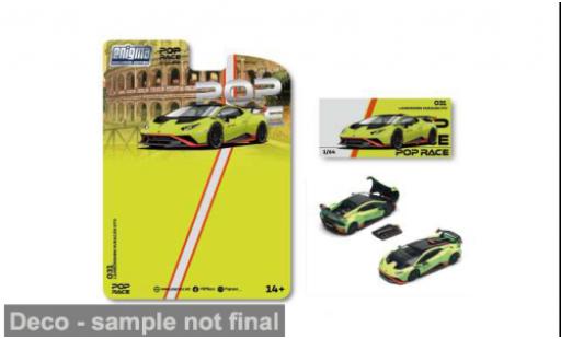 Lamborghini Huracan 1/64 Pop Race STO gr&uuml;n Enigma Exclusive 1:64 modellautos