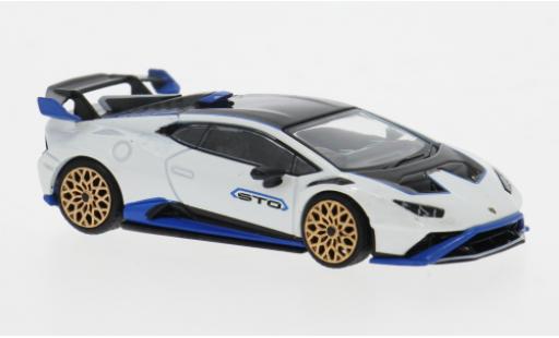 Lamborghini Huracan 1/64 Mini GT STO weiss/blau 1:64 modellautos
